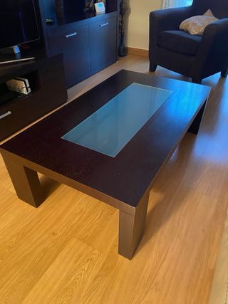 Mueble salón, mesa baja, alta y auxiliar