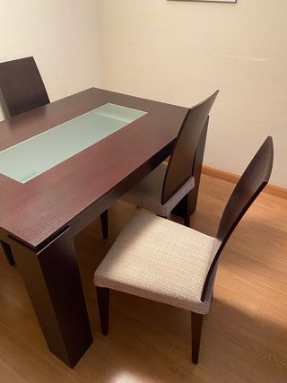 Mueble salón, mesa baja, alta y auxiliar