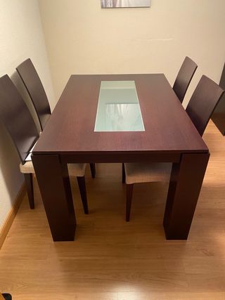 Mueble salón, mesa baja, alta y auxiliar