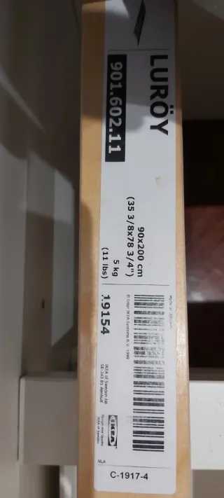 Cama SLÄKT/NATTAPA 90x200cm IKEA (sin balda)