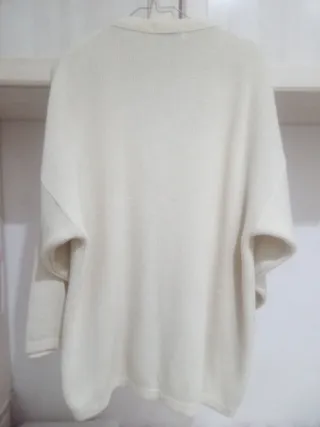 Chaqueta punto mujer Tricobel beige talla única