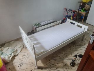 Cama infantil blanca 70cm