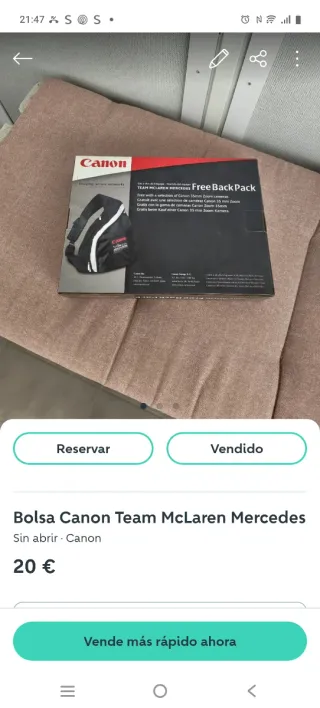 Bolsa Cruzada Canon McLaren Team