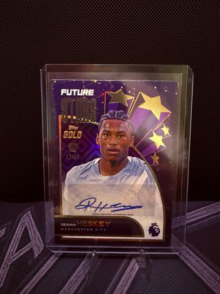 /50 auto Reigan Heskey Topps Gold PL