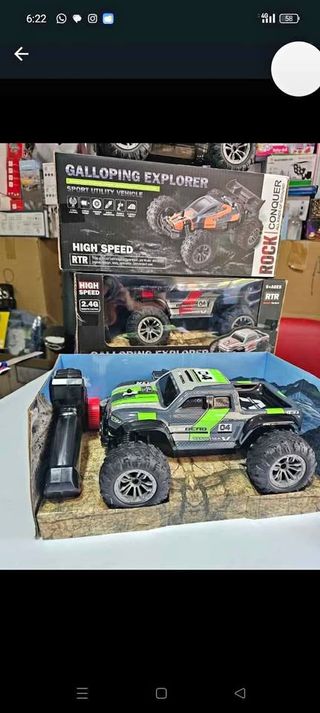 Camioneta todo terreno amortiguadores juguete