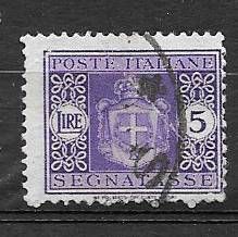 Italia Luogotenenza 1945 Segnatasse 5 Lire