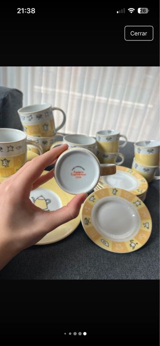 Tazas y platos porcelana Andrea Fontebasso