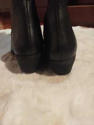 Stivali Camperos Neri Pelle