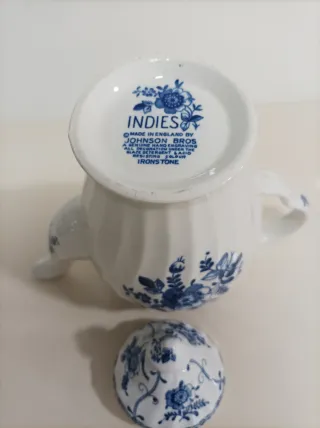 Juego de porcelana Johnson Bros azul y blanco