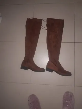 Stivali alti marroni