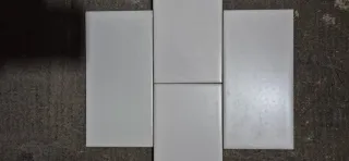 Azulejos blancos 10x20
