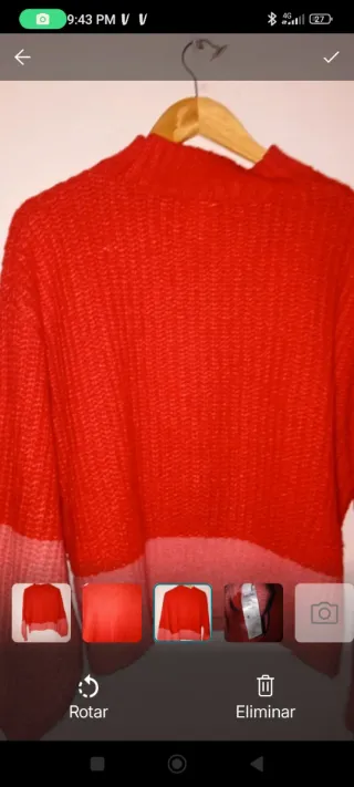 Jersey de punto bicolor