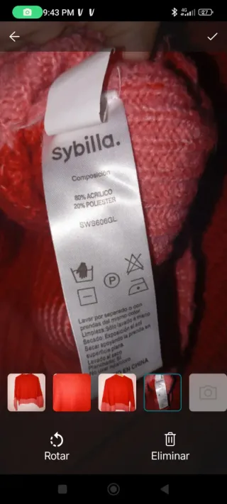 Jersey de punto bicolor