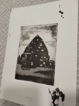 Grabado Horno Pan Rural