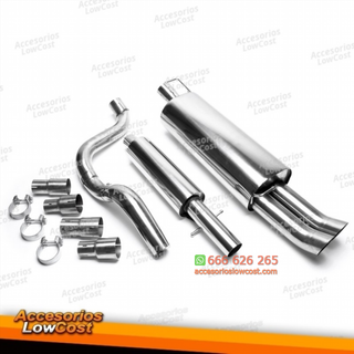 Sistema de acero inoxidable TA Technix 2x76mm DTM