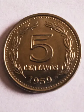 MONEDA 5 CENTAVOS.ARGENTINA.1959.MUY NUEVA.
