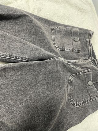 Vaqueros Stradivarius D77 Gris Anchos