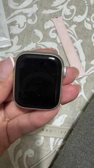 Apple Watch Serie 7 Plata/Rosa