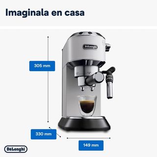 Cafetera DeLonghi Dedica Acero Inox EC685.W