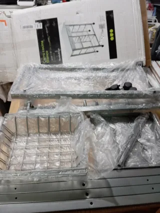 Carro Cocina Blanco y Metal VERSA