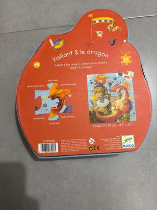 Puzzle infantil dragones y castillo