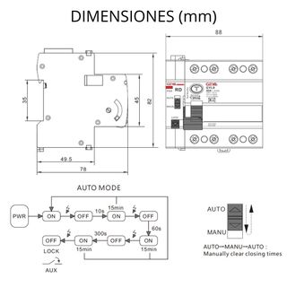 Diferencial Auto Rearmable Superinmunizado 4P