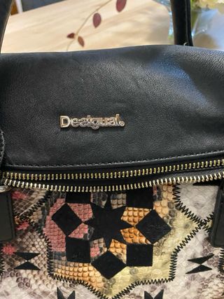 Bolso Desigual Negro Multicolor