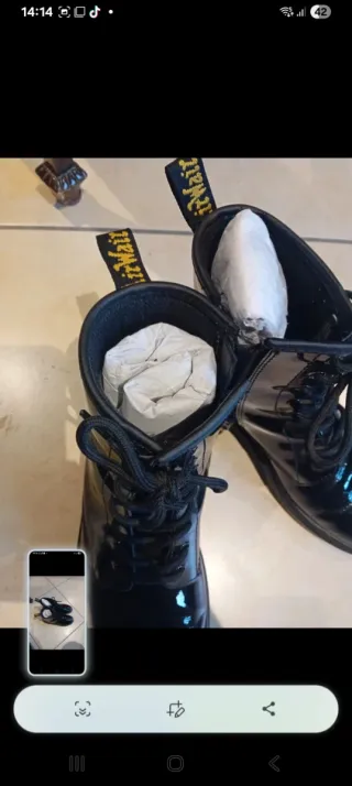 Stivaletti Dr. Martens neri lucidi