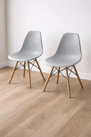 Sillas Nórdicas Grises (2 unidades)