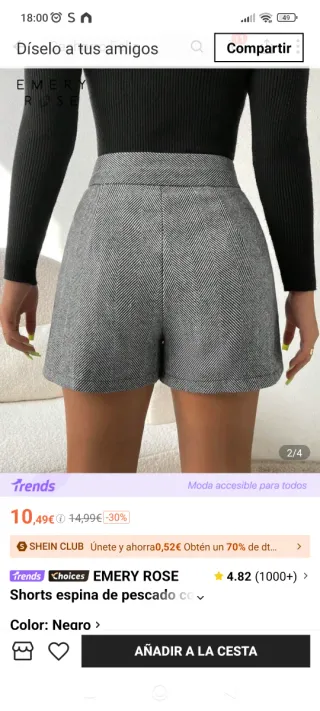 Pantalón corto SHEIN mujer talla M