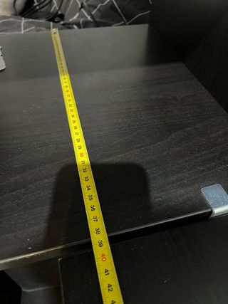 Escritorio con Estantería Negra