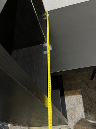 Escritorio con Estantería Negra