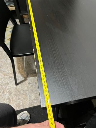 Escritorio con Estantería Negra