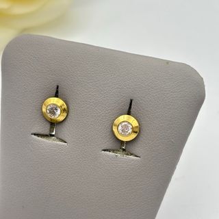 Pendientes de oro 18kt con circonita