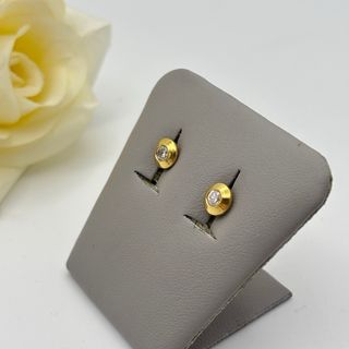 Pendientes de oro 18kt con circonita