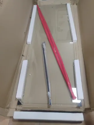 Mampara de ducha fija 90 cm