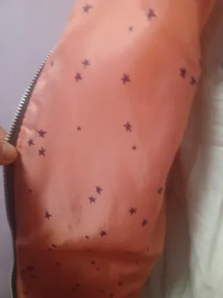 Cazadora pelo suave rosa