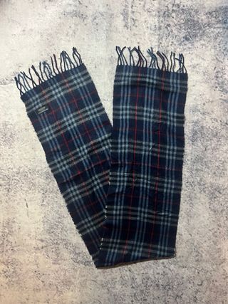 Bufanda Burberry Tartán Azul Marino