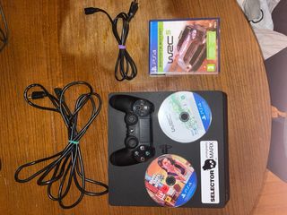 PS4 Negra + Mando + WRC5 + GTA V
