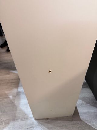 Cajonera Blanca con 5 Cajones Negros