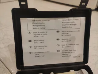 Tornillos antirrobo originales Audi, VW, Seat