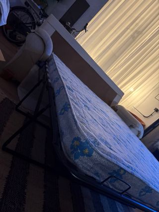 Sofá cama beige tela