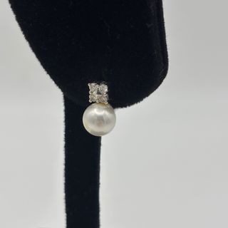 Pendientes de oro 18kt con perlas y diamantes