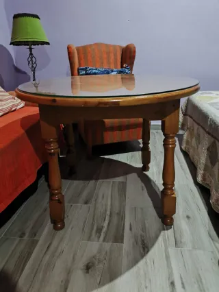 Pack Sillón relax cuero,sofá,sillon, mesa camilla