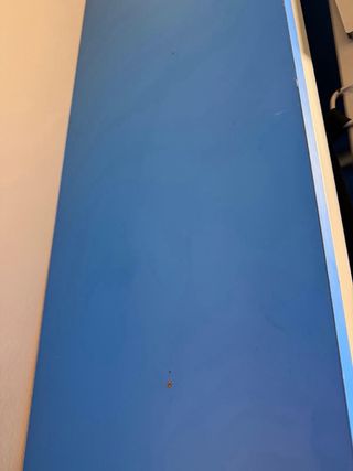 Cama Abatible Azul y Amarilla con colchon nuevo