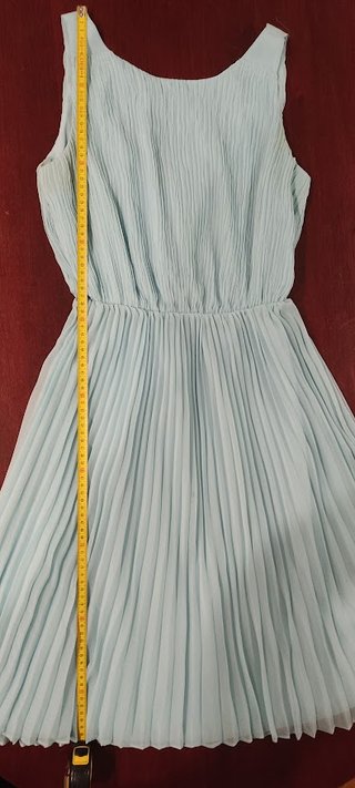 Vestido fiesta cóctel  36 Massimo Dutti plisado