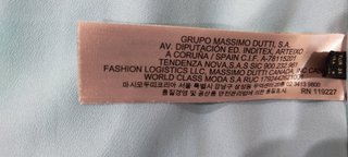Vestido fiesta cóctel  36 Massimo Dutti plisado