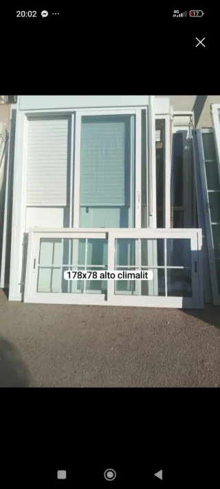 Ventana aluminio 90x179