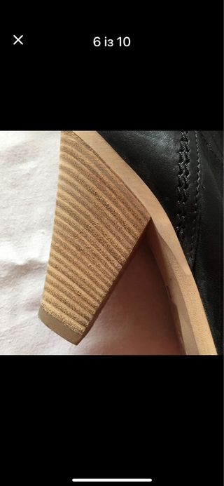 Stivali alti in pelle stile cowboy