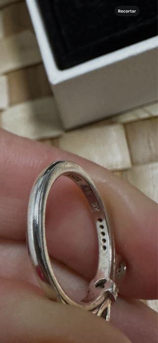 Anillo Pandora Lazo Plata con Piedras